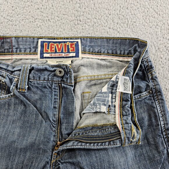 Levis Jeans Mens 34x30 Blue 511 Slim Fit Skinny Y2K Skater‎ Grunge - Picture 3 of 16